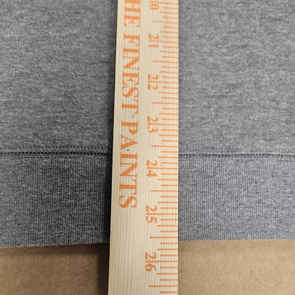 Victoria's Secret PINK Embroidered Flower Sleeve Pullover Sweatshirt Grey Medium - Picture 15 of 15